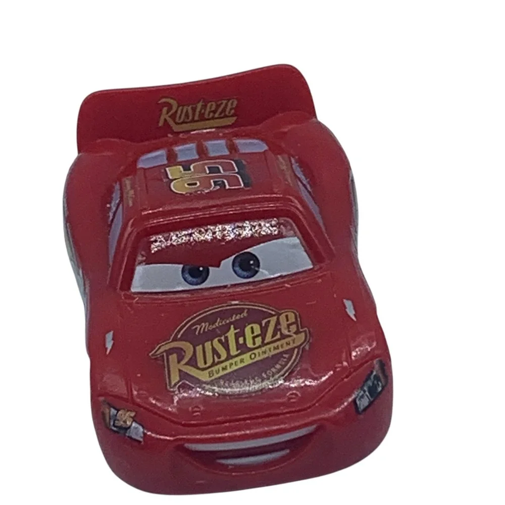 Disney Pixar Cars Lightning McQueen Mattel Red Diecast Toy Car 95 Rust-eze 3